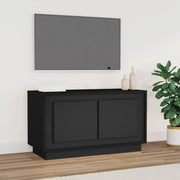 Mobile Porta TV Nero 80x35x45 cm in Legno Multistrato 819853