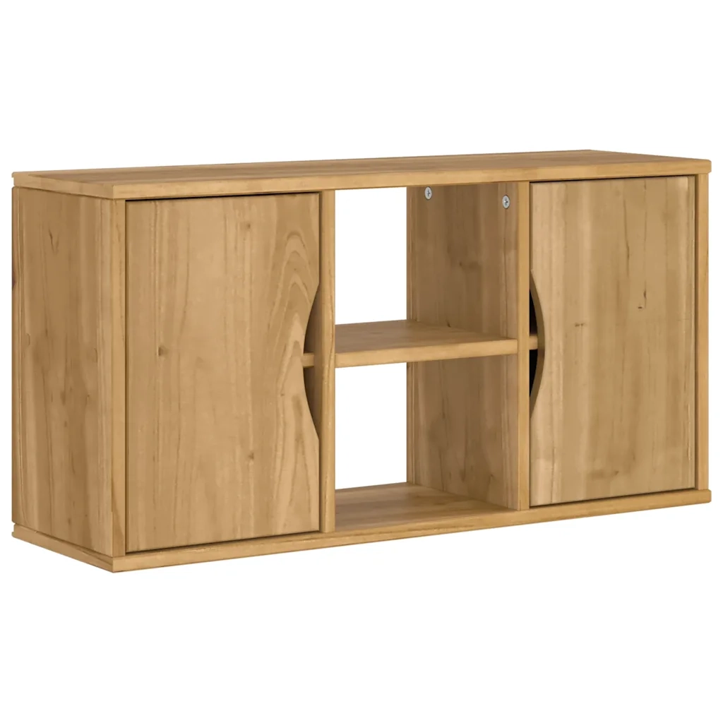 Mobile TV 5 pz con Contenitore ODDA in Legno Massello di Pino 3365374