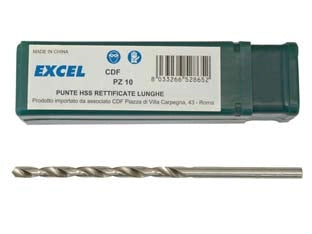 PUNTE HSS RETTIFICATE PROLUNGATE- - ø mm.6,5x140 - 10 pezzi EXCEL