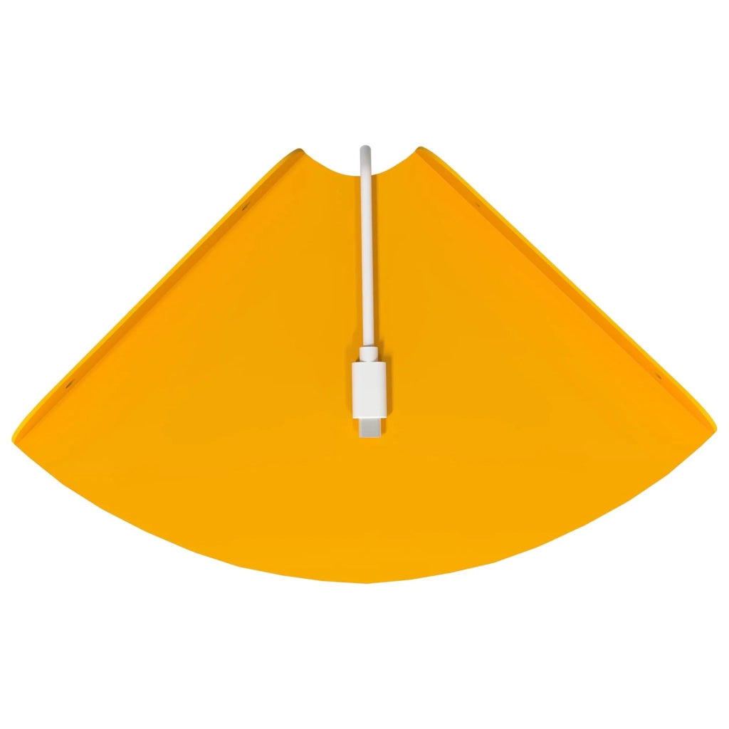 Mensola sospesa 4 pcs Giallo senape 18 x 18 x 2 cm 8004093