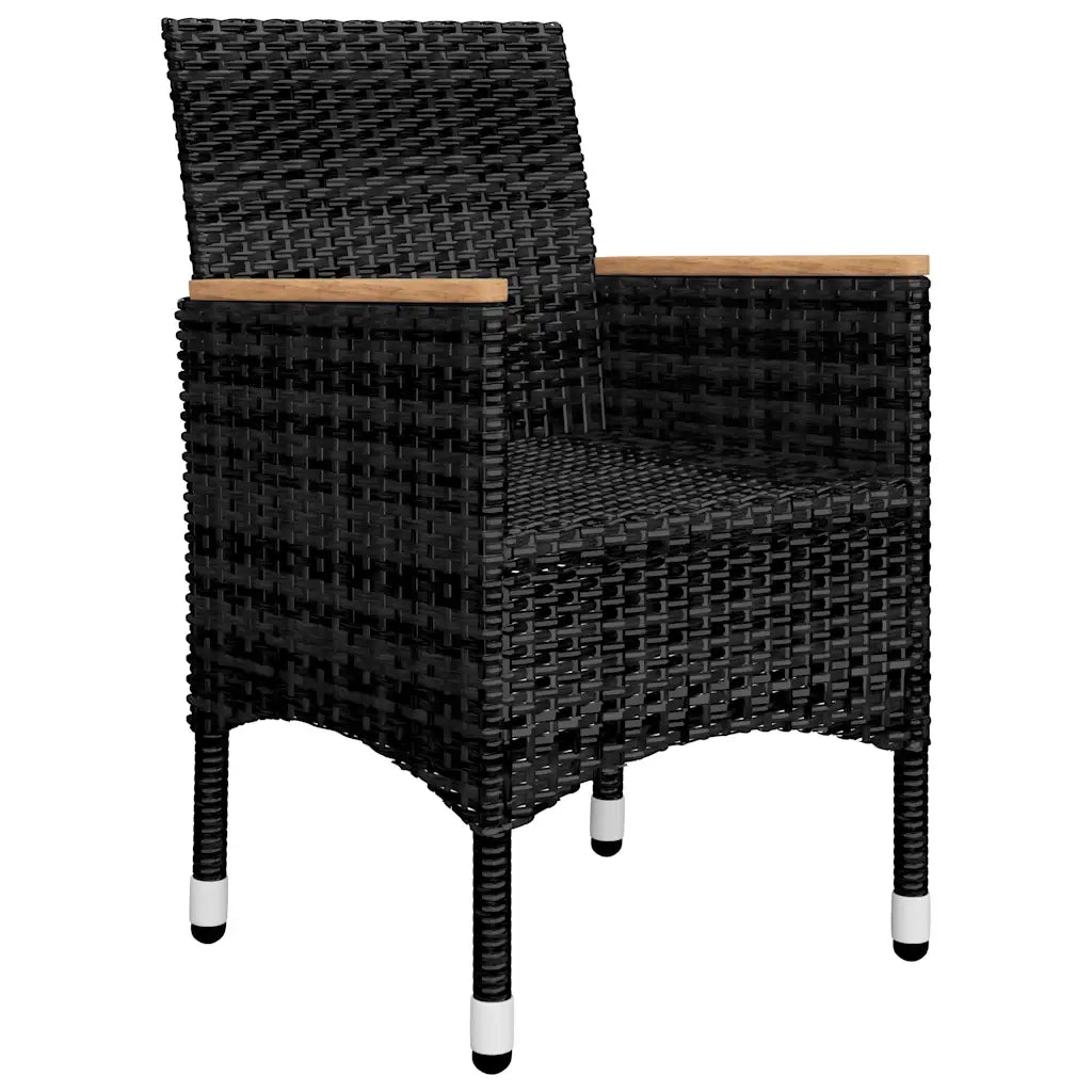 Set da Pranzo da Giardino 9 pz Nero 3067865