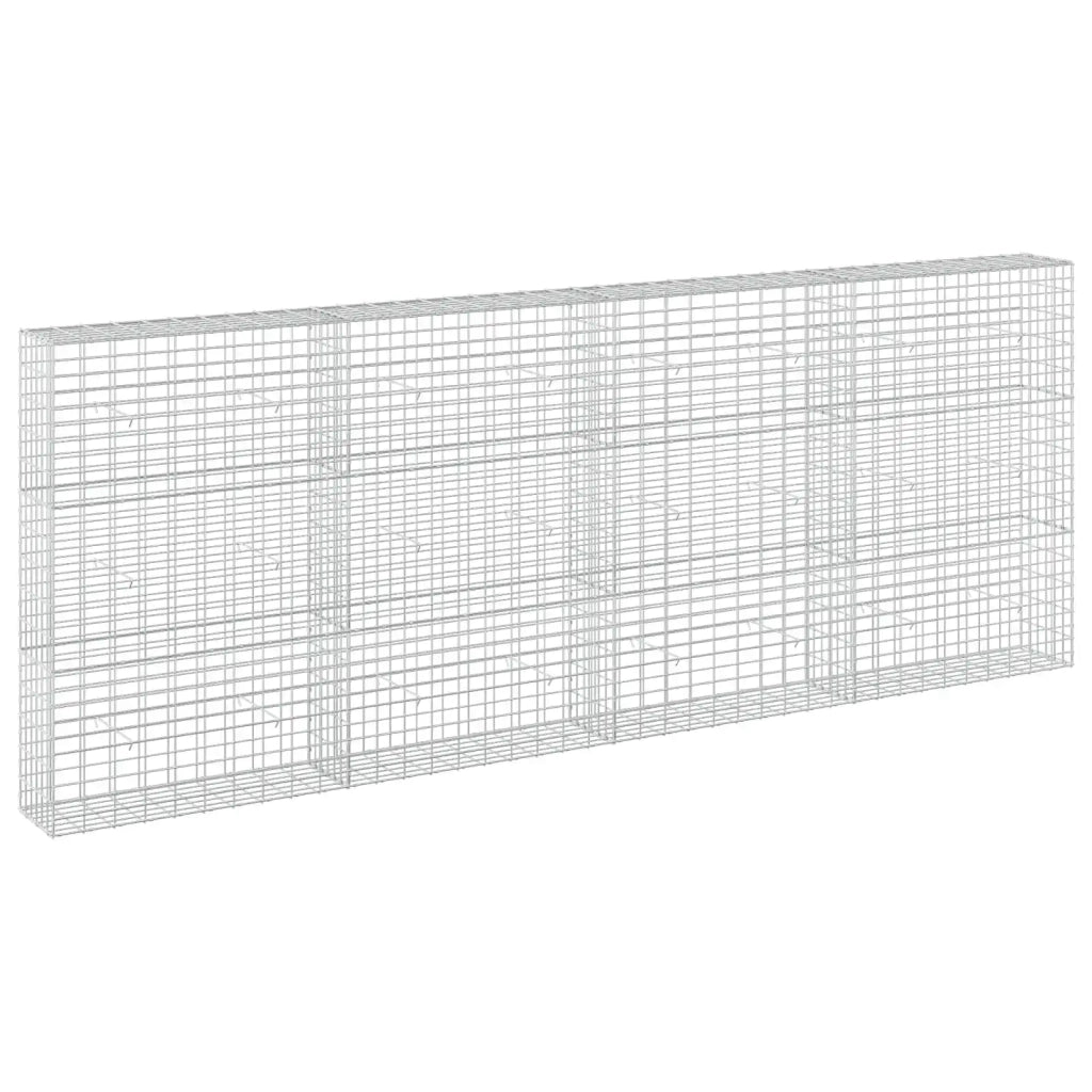 Gabione con Filo da 3,5 mm e Rete da 5x10 cm 400x30x150 cm 3462746
