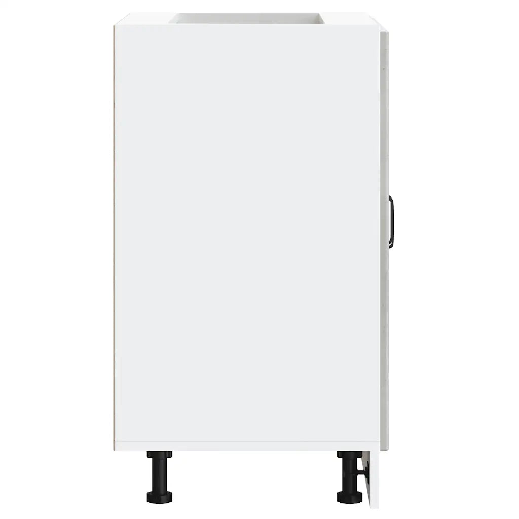 vidaXL Mobile Base Lavello Lucca Grigio Cemento in Legno Multistrato