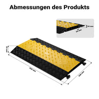 Canalina passacavi carrabile, 930x540x55mm, 5 canali, max 30 t, Pedana copricavo