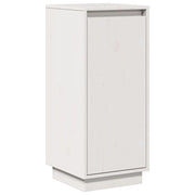 Buffet credenza cassettiera armadio mobile contenitore organizer per cucina soggiorno salotto 31,5 x 34 x 75 cm legno massello di pino bianco 02_0030227