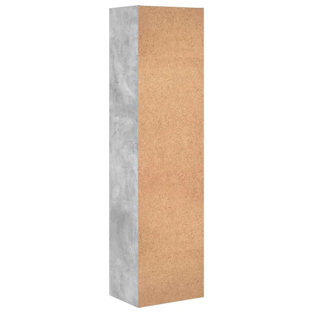 vidaXL Libreria Grigio Cemento 40x30x152 cm in Legno Multistrato