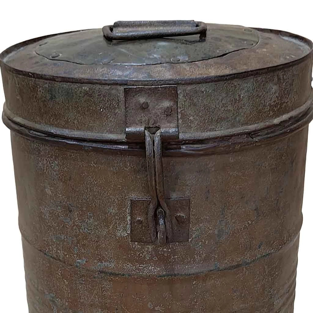 Baule in metallo artigianale 29x29x41h cm