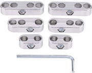 Caviatore per candele 7 mm/8 mm in plastica - Nero/Argento - Inclusa chiave - Per cavi candele - Montaggio facile - Distruttore di cavi