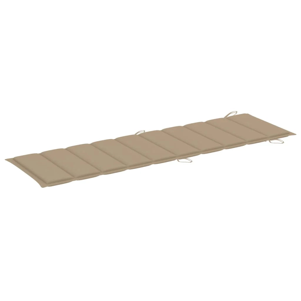 Set di 2 sdraio sedia a sdraio prendisole lettino da giardino terrazza mobile da esterno con cuscini legno massello di acacia 02_0012062