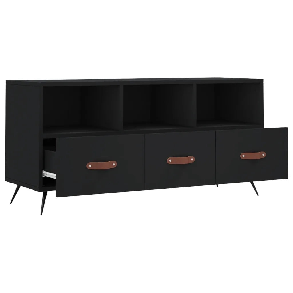 Mobile TV | Armadietto TV | Mobile Porta TV Nero 102x36x50 cm in Legno Multistrato