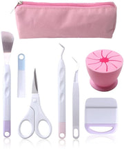 Set di 5 strumenti per rimozione di materiali in eccesso, insieme base per la rimozione di materiali in eccesso, set di fai da te per cartone, adatto per HTV, Cameo, creazione di lettere, creazione di etichette (rosso).