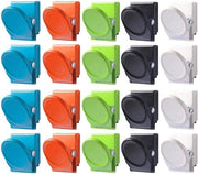 20 magneetti per clip, magneti per lavagna, clip magnetici, clip a croce, magneti per display fotografico e decorazione in casa/ufficio/scuola, 5 colori