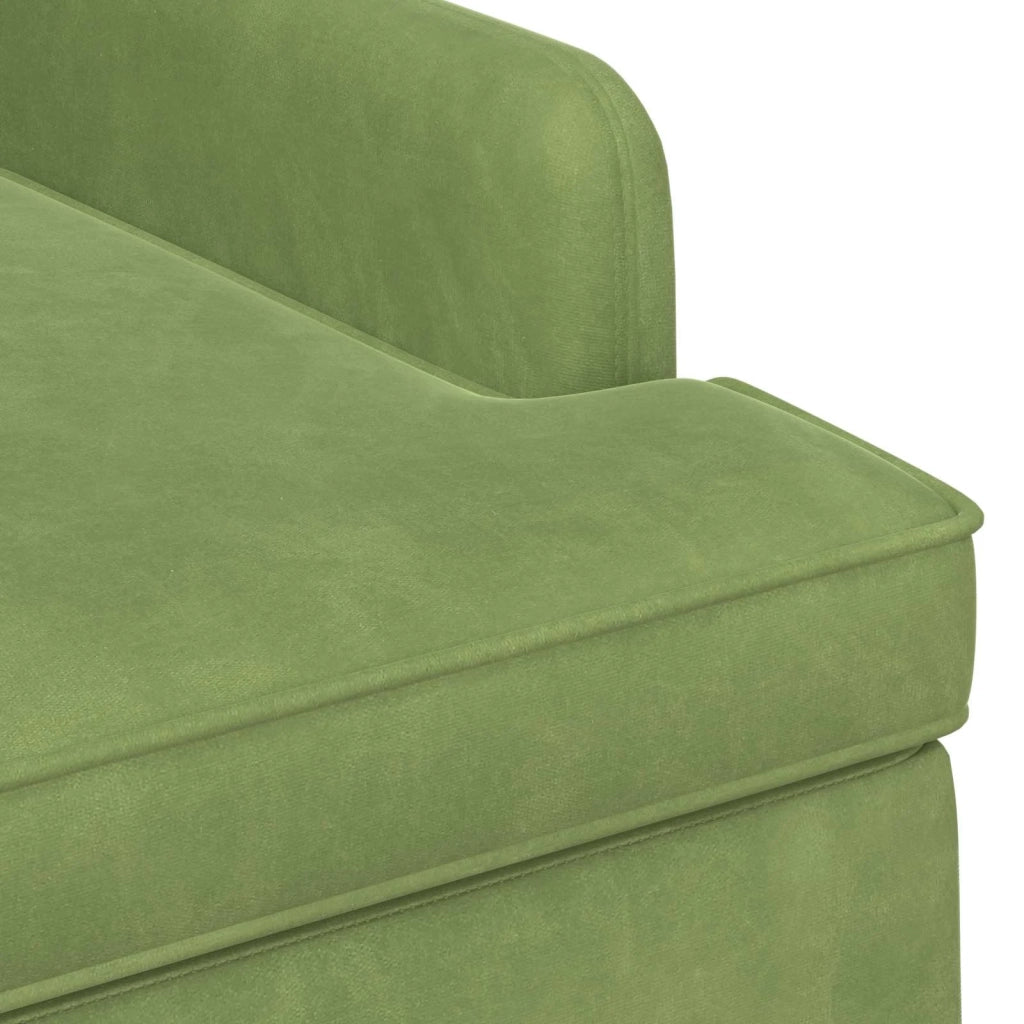 Loveseat con bottoni imbottiti Verde chiaro 111 x 65 x 79 cm 42041846