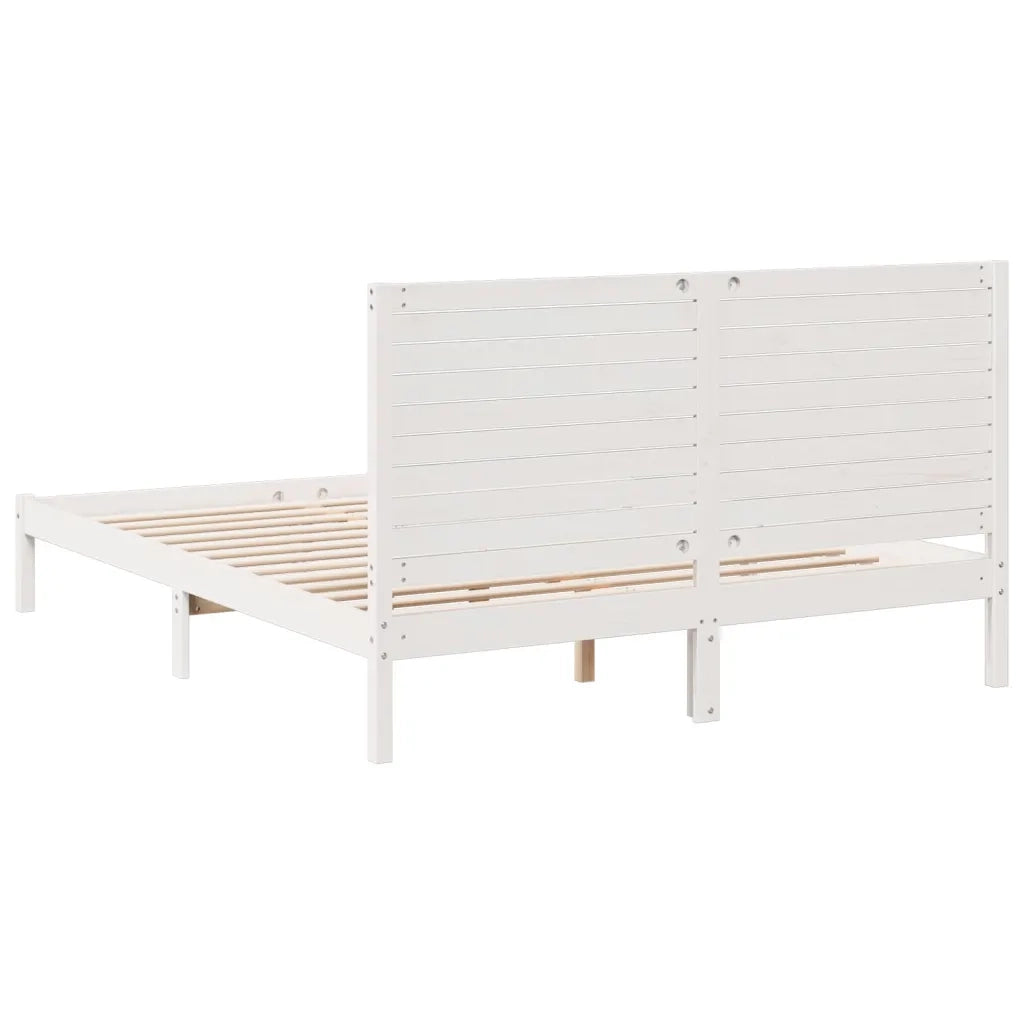 Giroletto Extra Lungo senza Materasso Bianco 160x210cm Massello 3309302