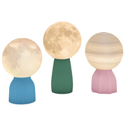 Lampada da comodino 3D set da 3 ¨C Xylo ¨C 3 colori, 10 livelli luminosit¨¤, USB, bianco