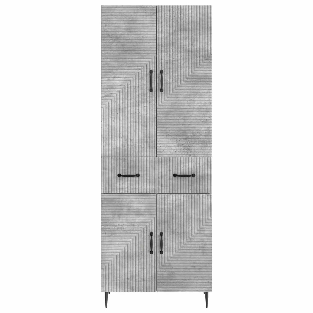 Set di armadi 2 pcs Grigio Cemento 66 x 34,5 x 89,5 cm