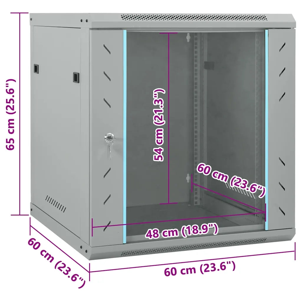 Armadietto di rete Grigio 60 x 60 x 65 cm Acciaio CFW3237818