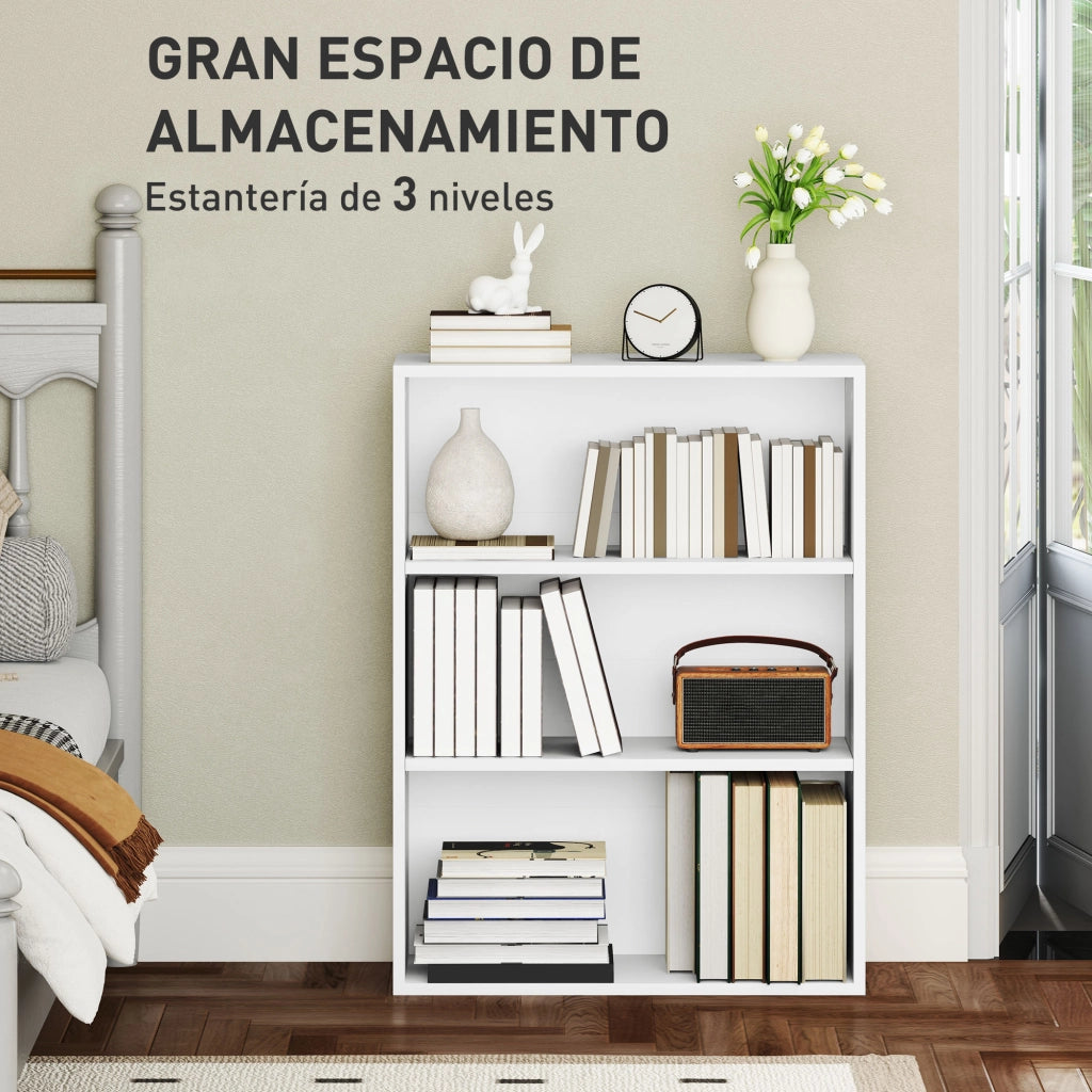Libreria a Parete con Ripiani Regolabili ¨C zephmum ¨C 60x24x80 cm Bianco