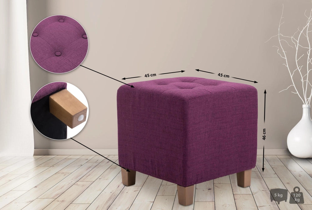 Pouf divano PHARAO viola