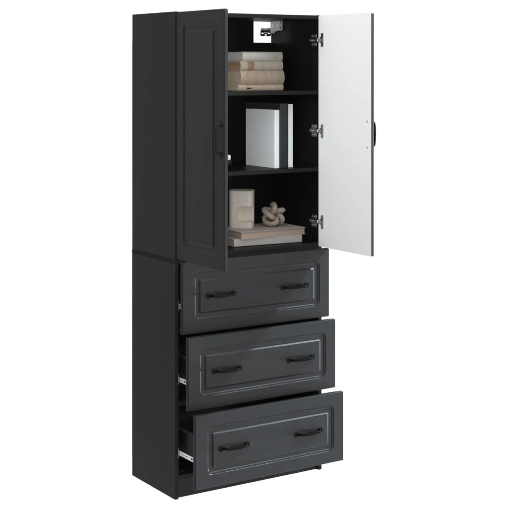 Set di armadi 2 pcs Nero 66 x 34,5 x 87 cm Legno ingegnerizzato 3416962