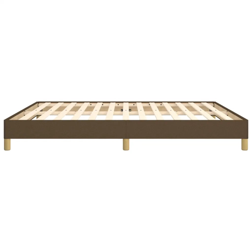 Letto matrimoniale | Letto per adulti | Giroletto senza Materasso Marrone Scuro 180x200 cm Tessuto