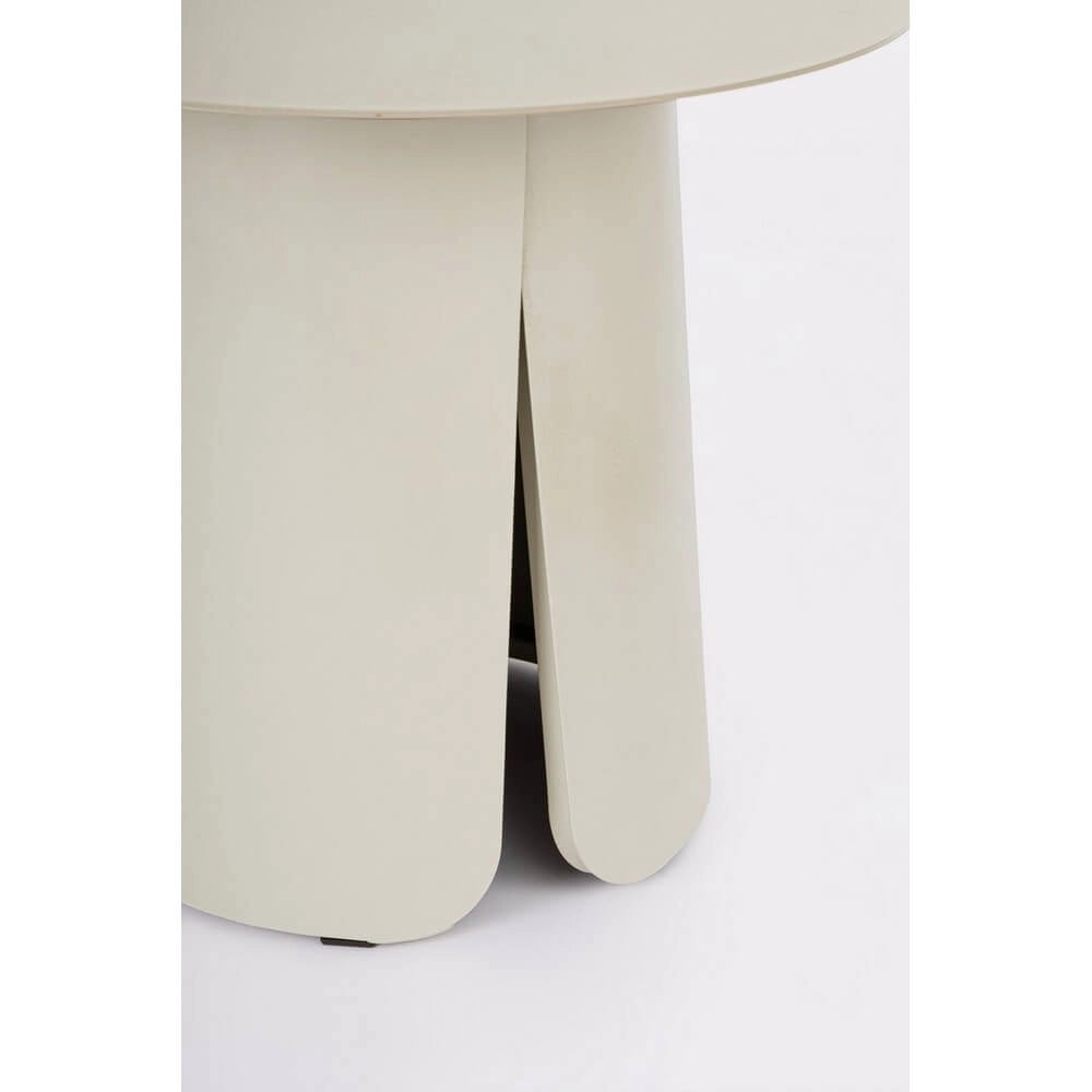 Tavolino rotondo da esterno in alluminio verniciato 45 cm - YAMIRA