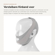 Set di fasci kinetici adattabili - Fascia per la perdita di peso del viso - Doppia fascia kinetica - Maschera per il viso - Nylon - 1 Set 54x11cm/48x5,8cm
