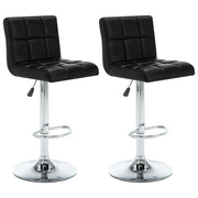 Sgabelli da Bar 2 pz Neri in Similpelle cod mxl 63104