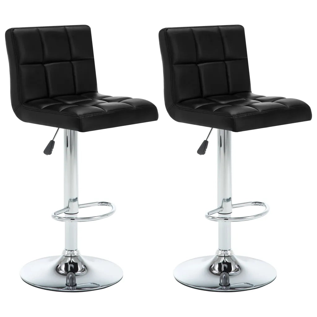 Sgabelli da Bar 2 pz Neri in Similpelle cod mxl 63104