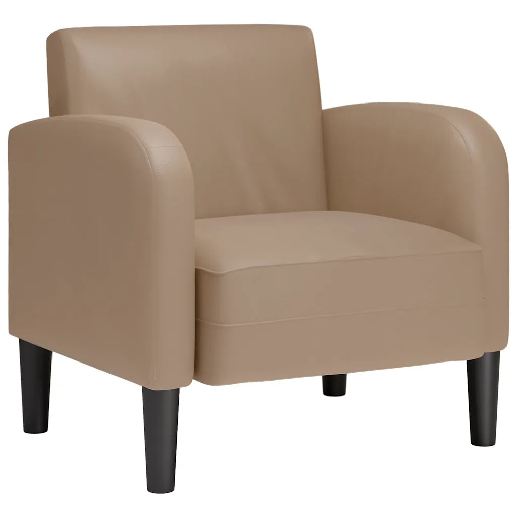Divano Sedia con Braccioli Cappuccino 54 cm in Similpelle 4100533