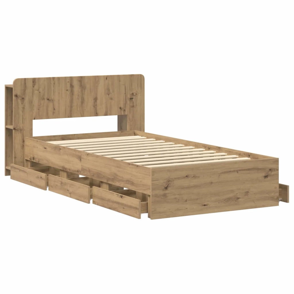 Telaio del letto con storage Rovere Artigianale 80 x 200 cm 3433912