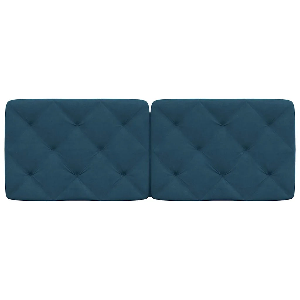Cuscino Testiera Blu 120 cm in Velluto CFW8710158