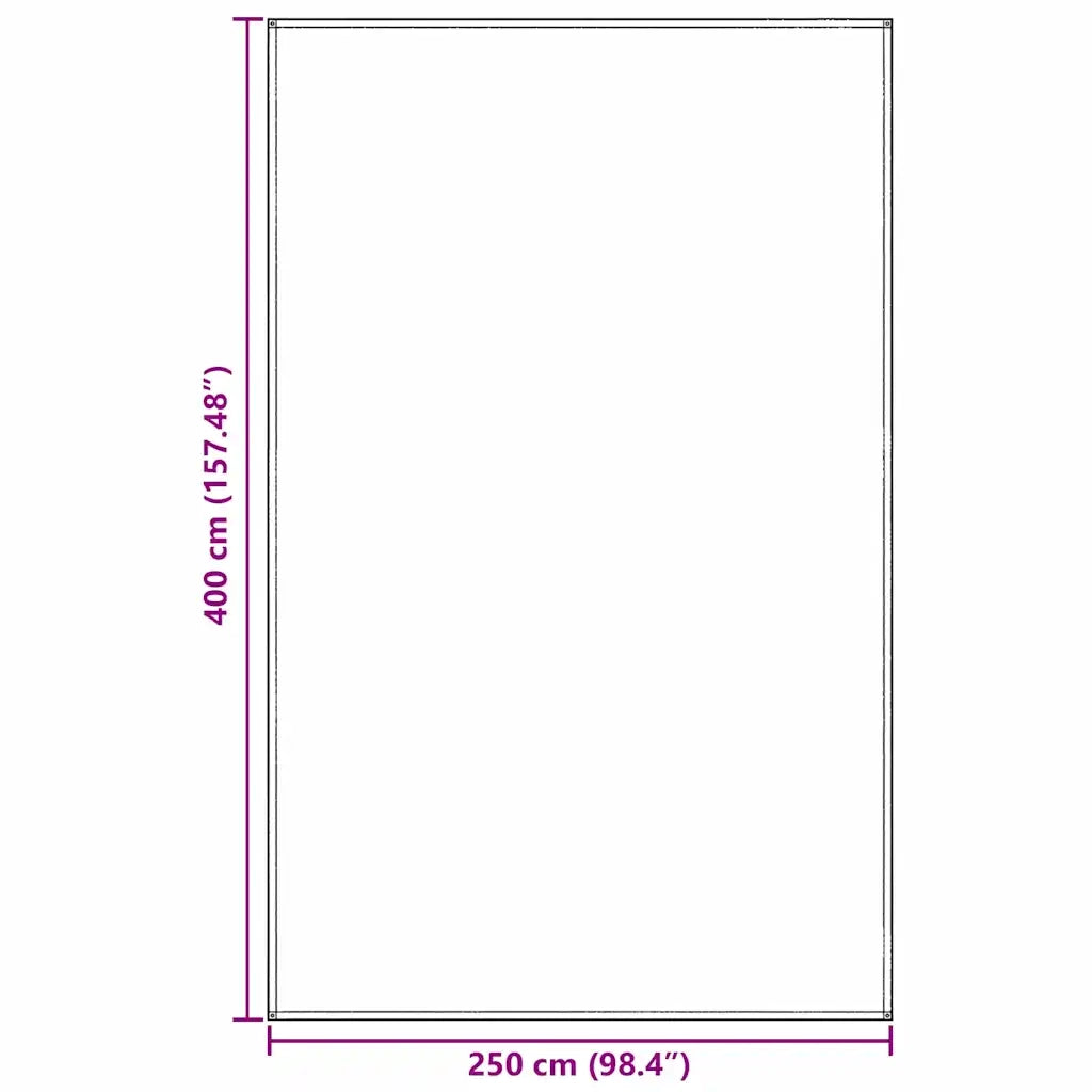 Tappeto da Tenda Blu e Grigio 400 x 250 cm Polietilene 42000172