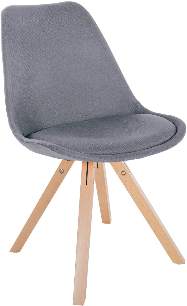 Sedia Sofia Tessuto grigio chiaro,natura (quadrato)