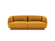 Cosmopolitan Design - Divano "Tulum" 2 posti in velluto giallo 
