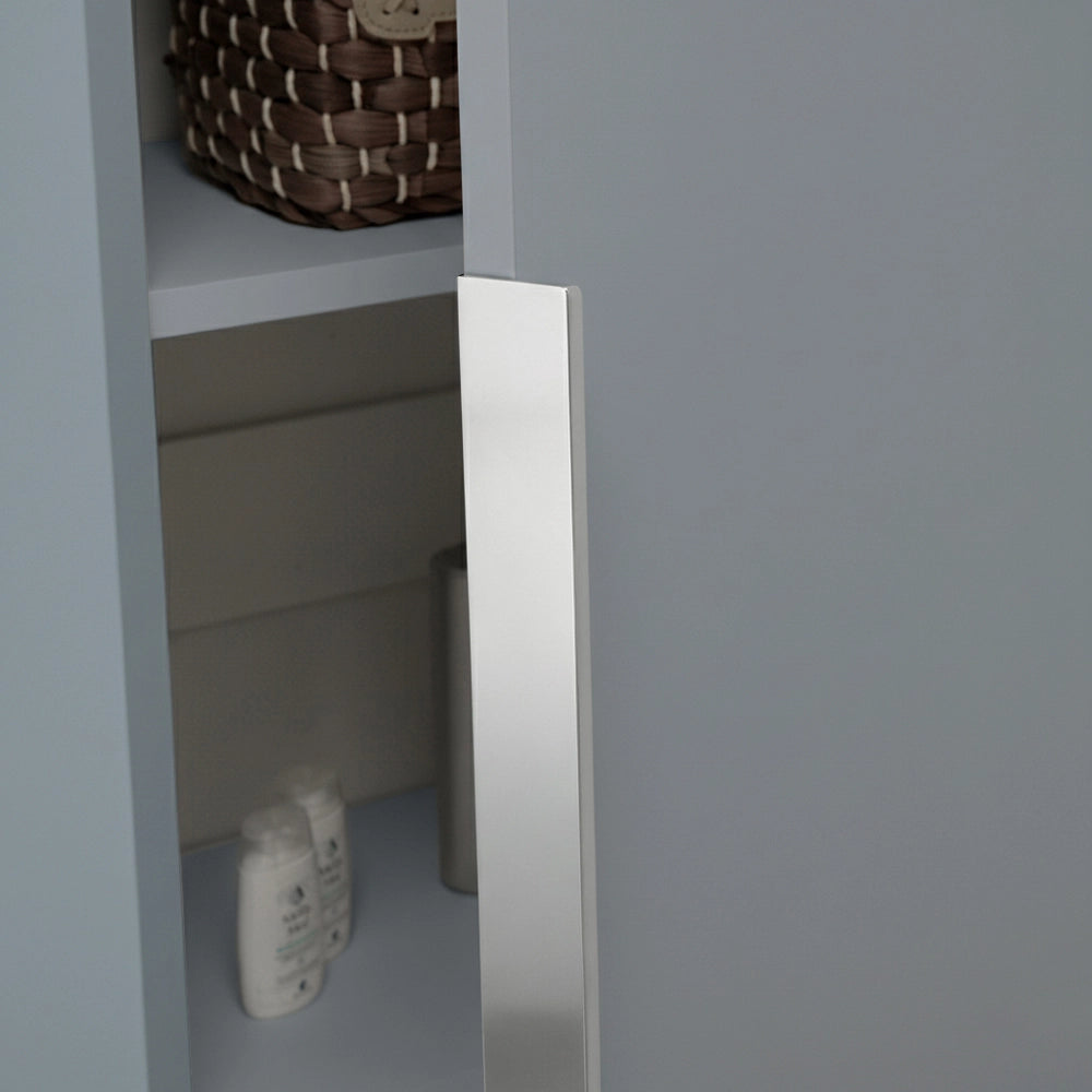 Colonna bagno sospesa 150 cm azzurro polvere con anta soft close Elva