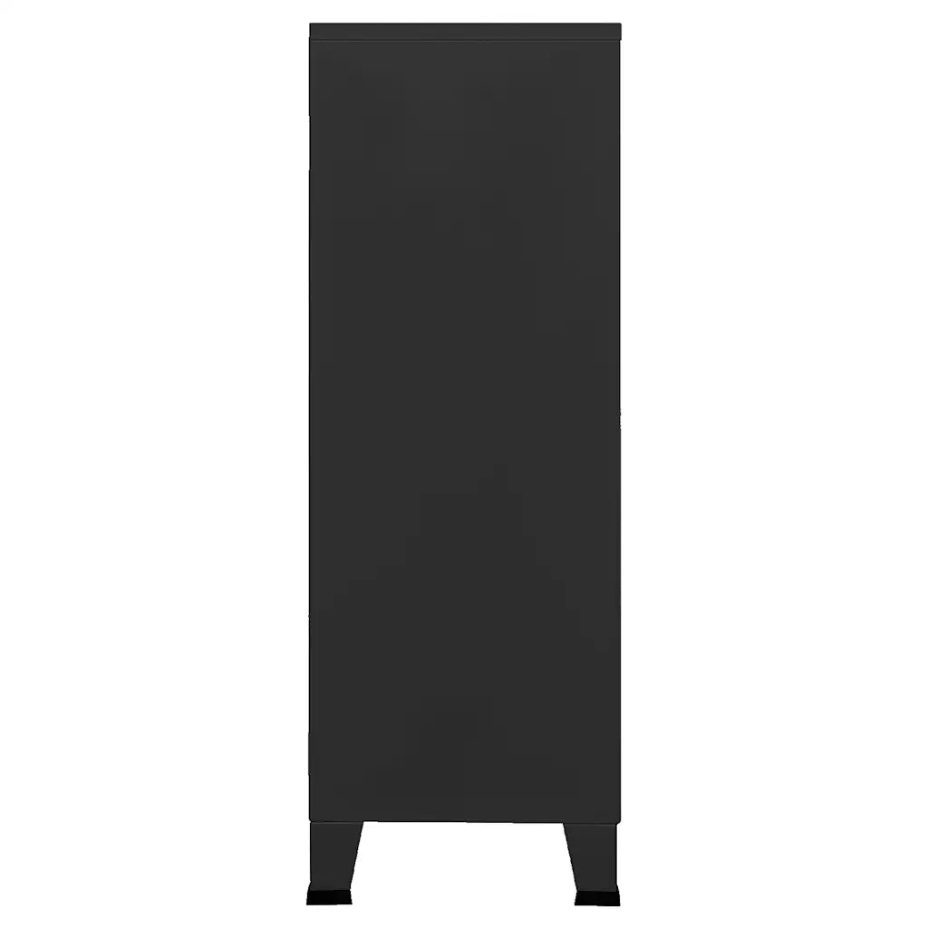Armadio Classificatore Industriale Nero 75x40x115 cm in Metallo 339628