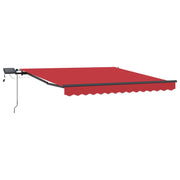 Tenda da Sole | Tenda Retrattile Rosso 300 x 250 cm Tessuto
