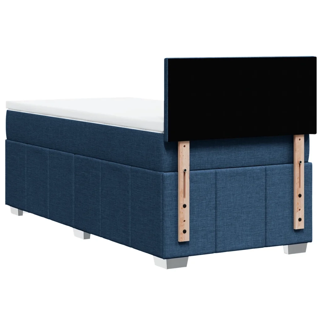 Giroletto a Molle con Materasso Blu 100x200 cm in Tessuto 3286978