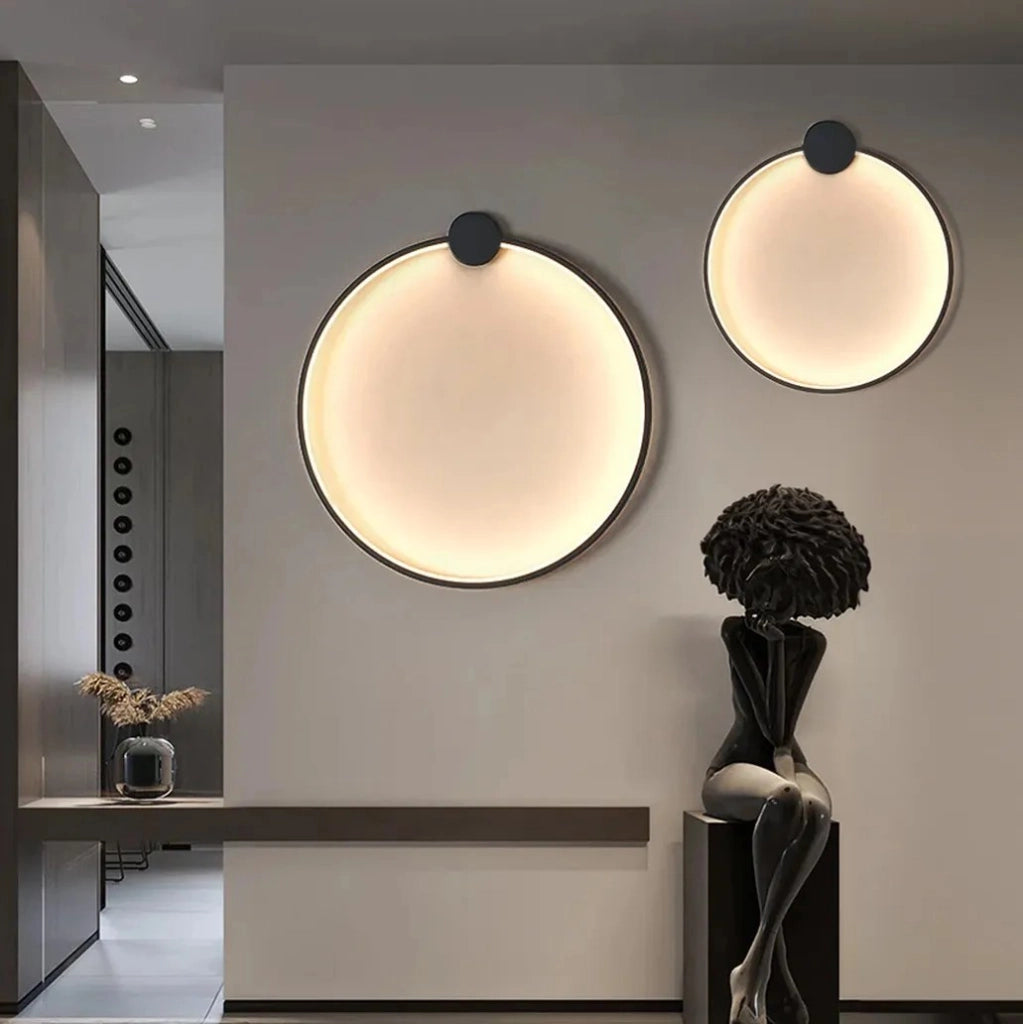 Lampada Da Parete Led App1386-cw Black 40cm