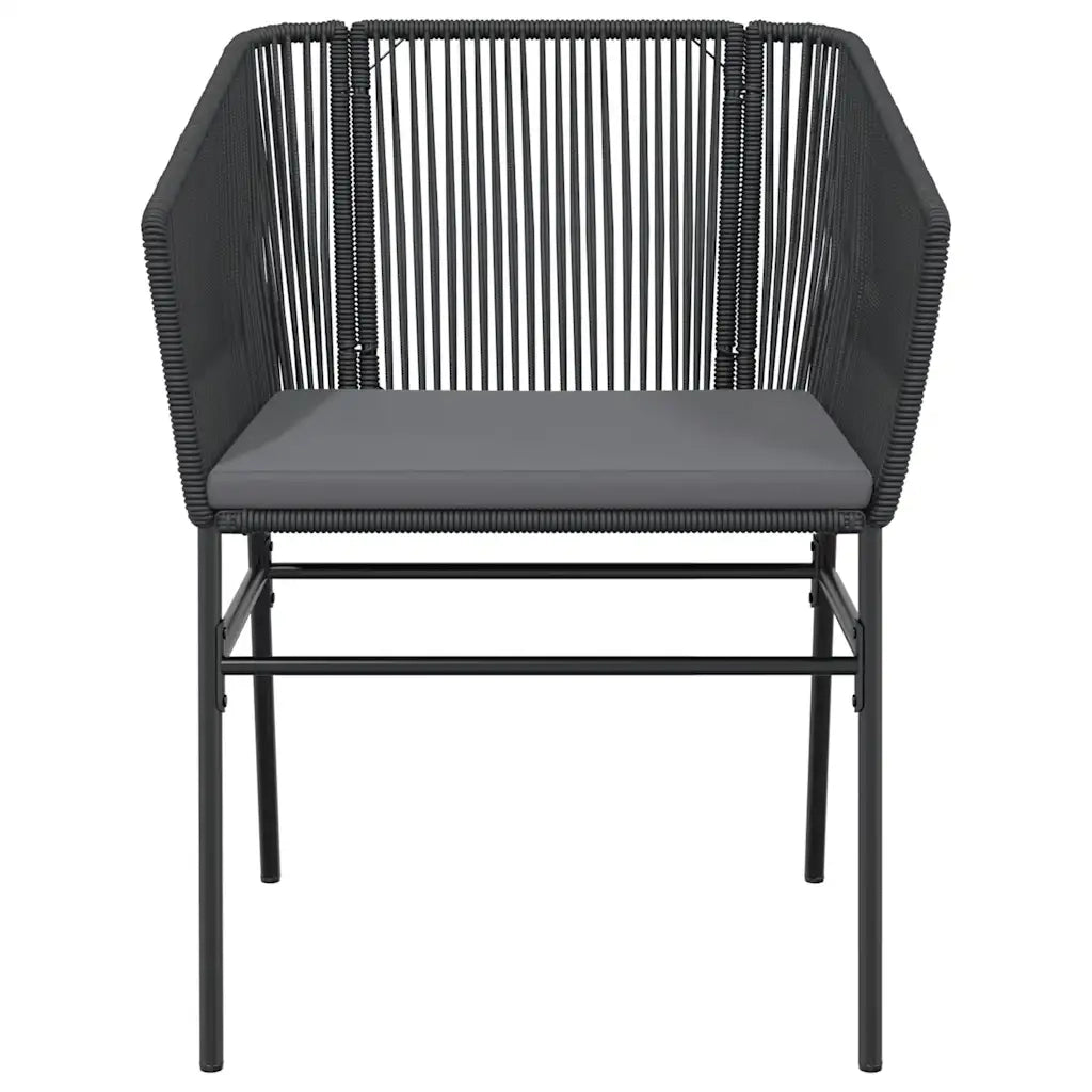 Set da Pranzo da Giardino con Cuscini 5 pz Polyrattan Vetro 3334612