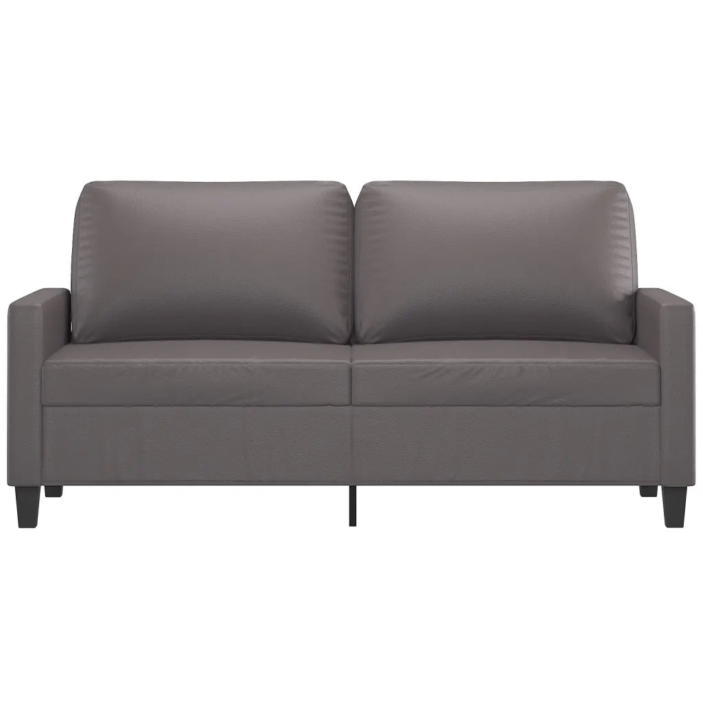 Divano a 2 Posti Grigio 140 cm in Similpellecod mxl 104161