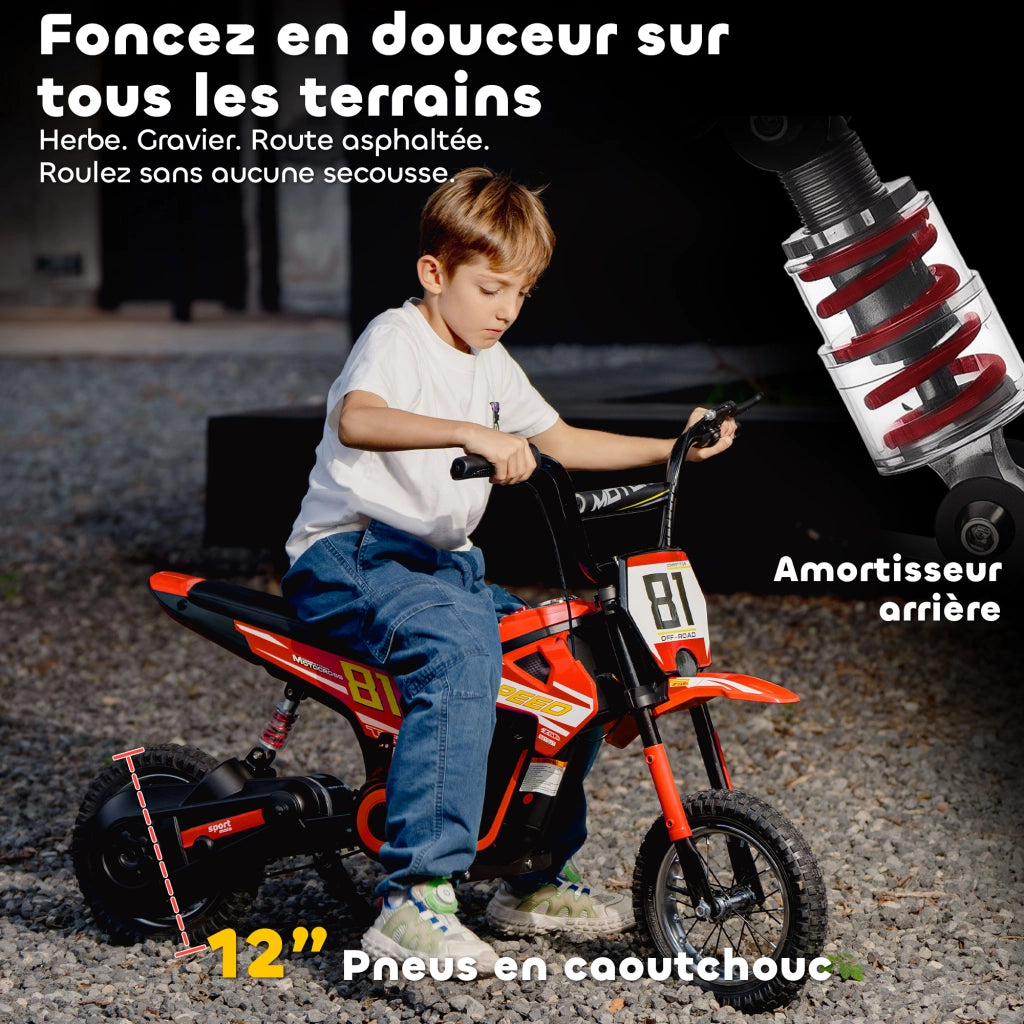 Moto Elettrica per Bambini 24V 250W ¨C zephmum ¨C Rosso