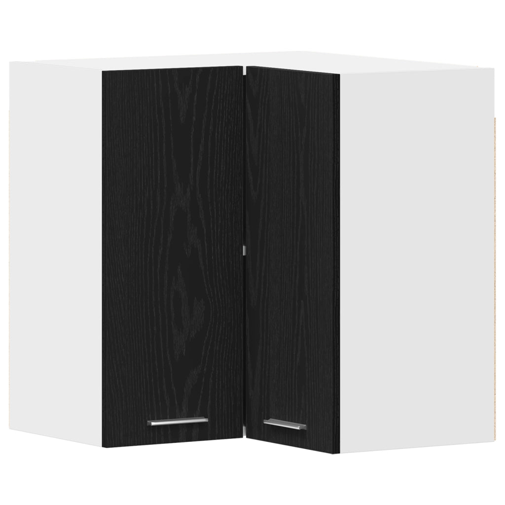 Armadio Angolare  - Rovere Nero - 57x57x60 cm - Realizzato in Legno Ingegnerizzato