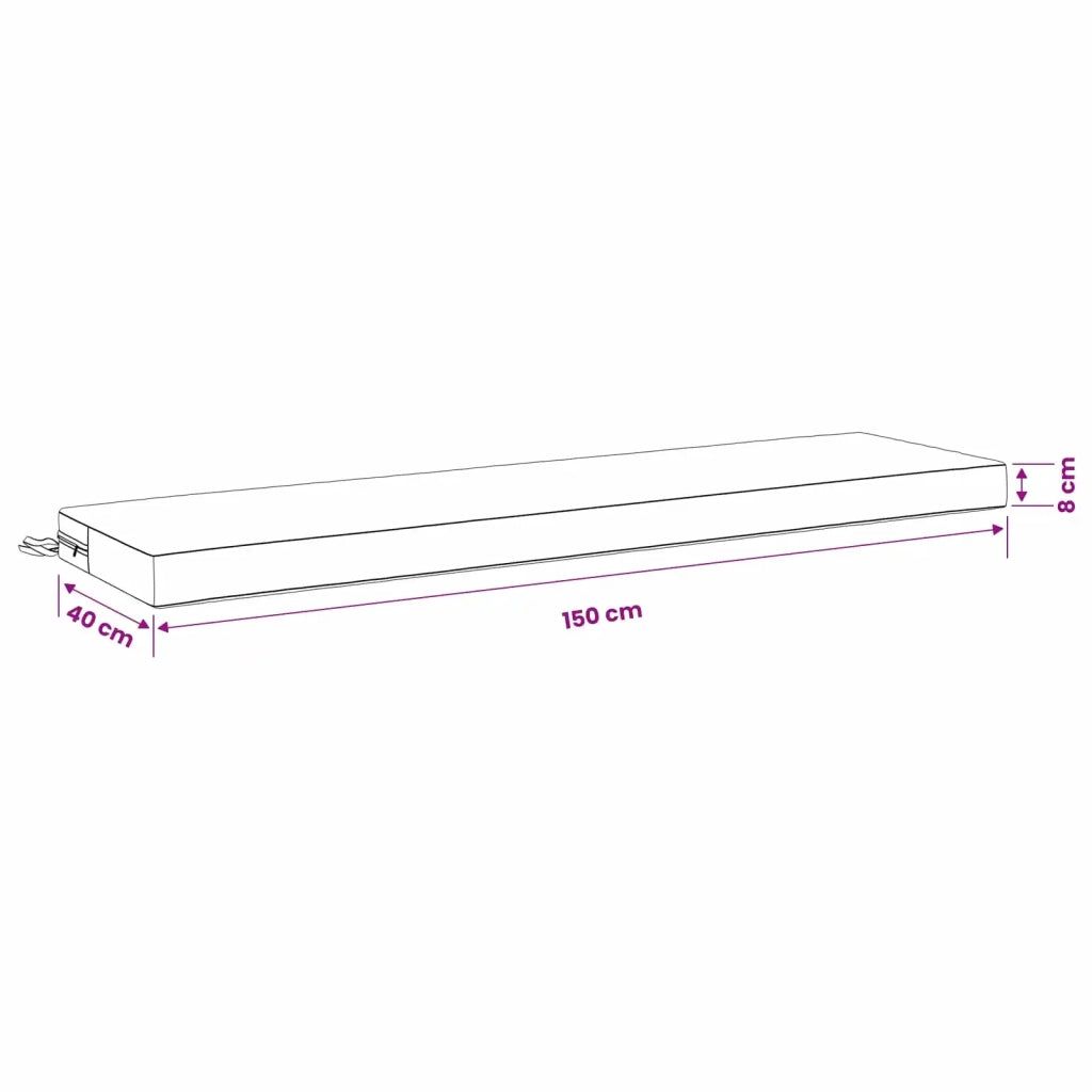 Cuscino per panchina SOEST 100% Poliestere Antracite 949858