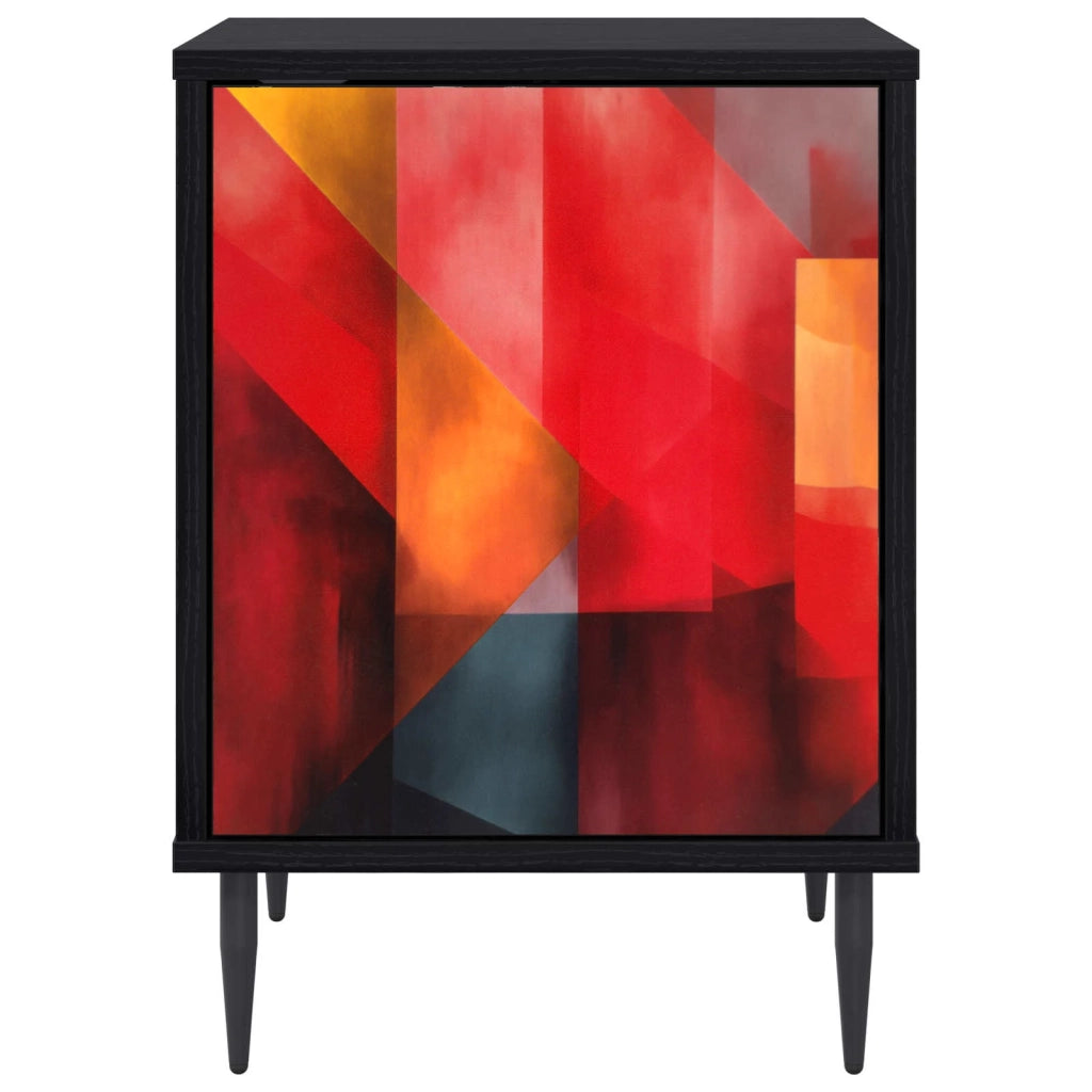 Armadio da Notte HEESCH 2 pz Rovere Nero 36 x 33 x 51 cm 8007248