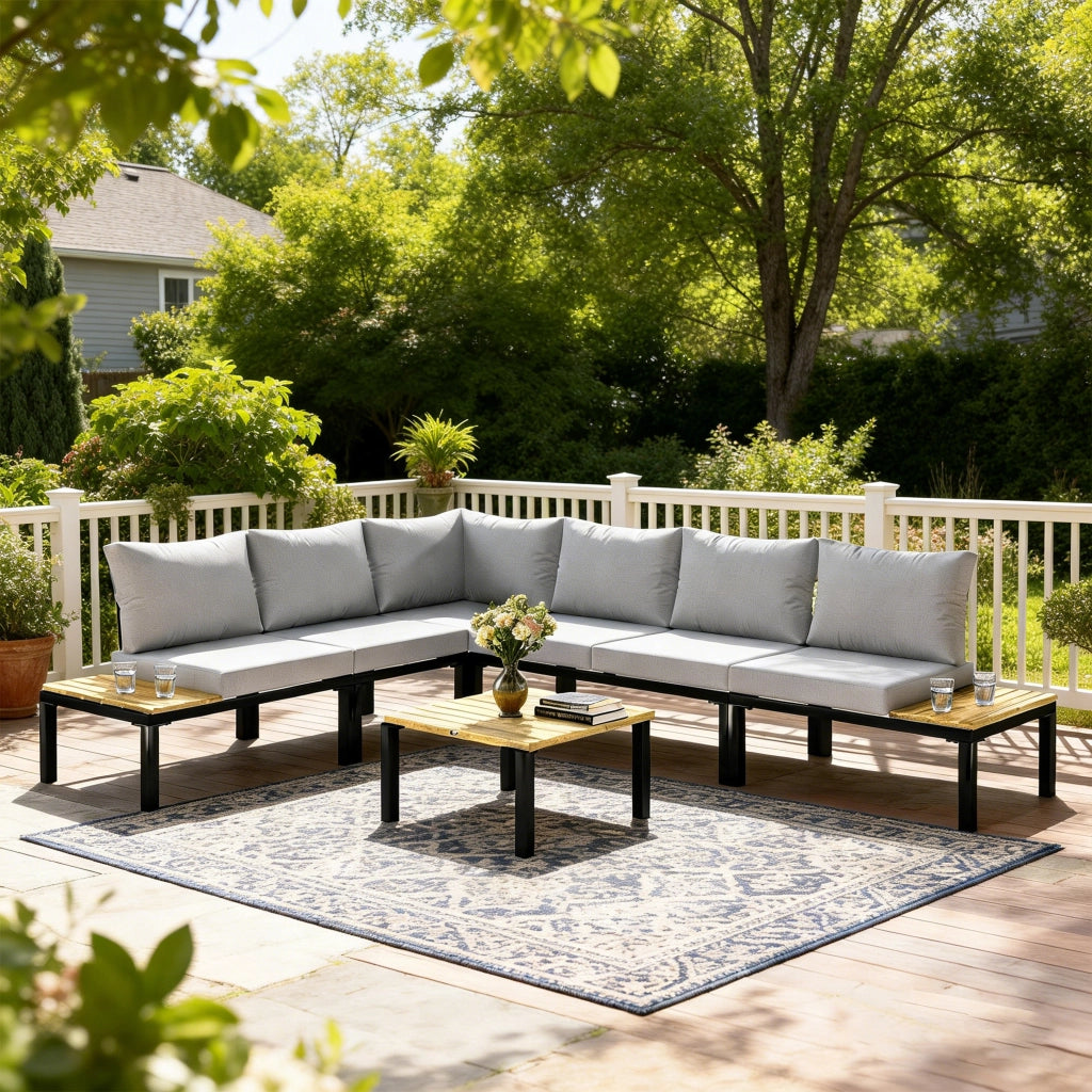 Divano Letto Esterno Modulare ¨C Zephmum ¨C Grigio