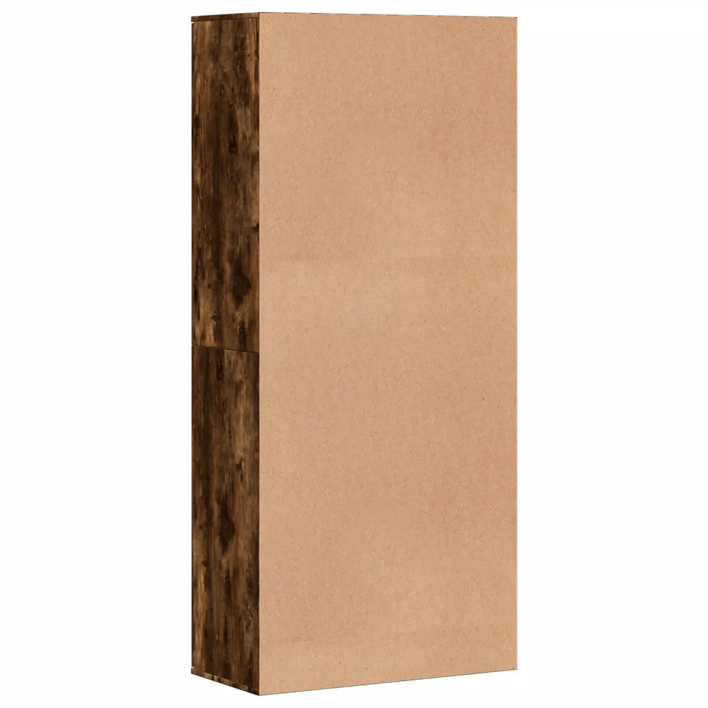 Scarpiera | Mobile per scarpe Rovere Fumo 80x39x178 cm in Legno Multistrato