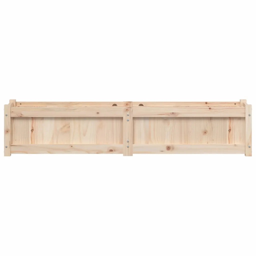 Fioriera da Giardino-Vaso da Esterno 150x31x31 cm in Legno Massello di Pino