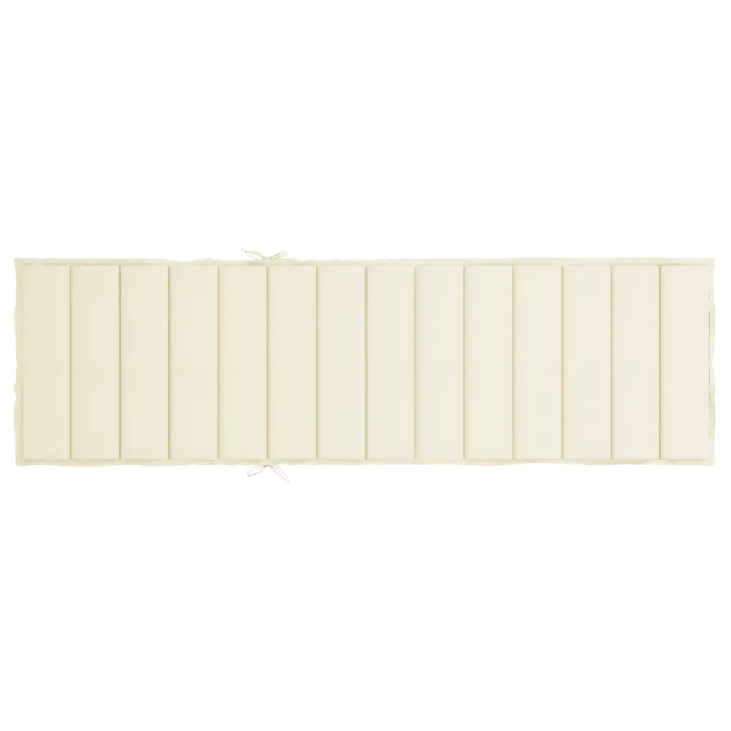 Cuscino per Lettino Prendisole Crema 200x60x3 cm in Tessuto cod mxl 52679